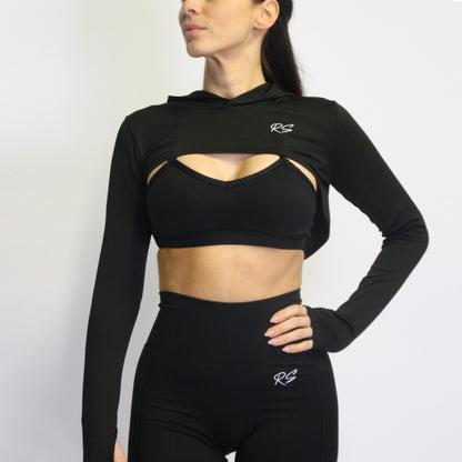 Cropped Hoodie Top