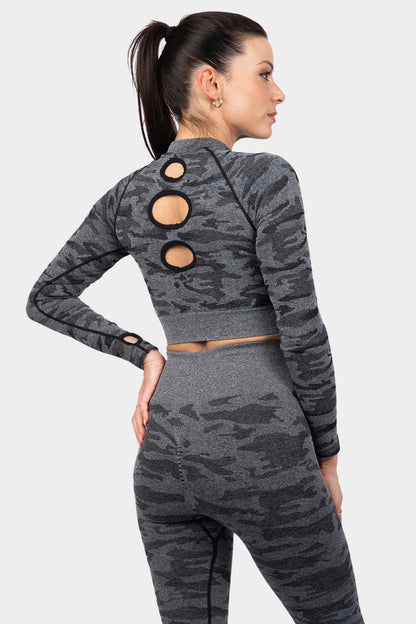 Camo Long Sleeve Top
