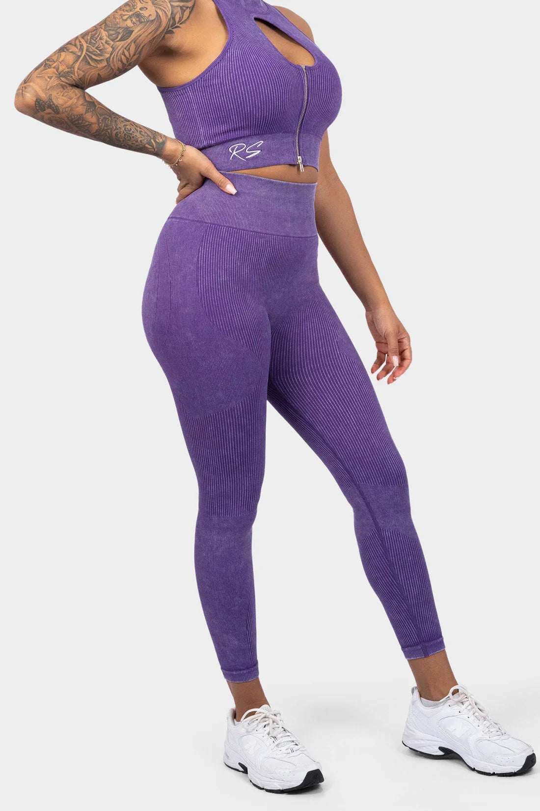 Zipp Legging - Purple